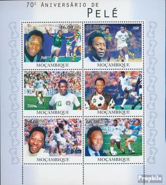 Briefmarken Mosambik 2010 Mi 4151-4156 Kleinbogen (kompl. Ausgabe) postfrisch 70 - Bild 1 von 1