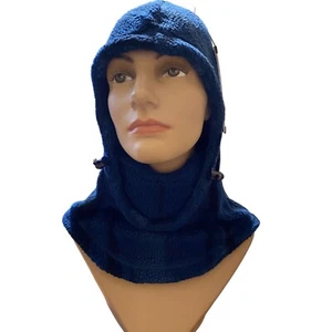 Madhappy X Columbia fleece hood face mask skiing winter NEW L/XL blue - Picture 1 of 9