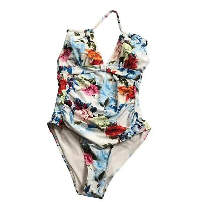 Traje de baño de una pieza con estampado floral sin marca talla L Foto 1 de 4