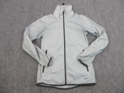 Chaqueta convertible Nike Iridescent Lux para mujer extra pequeña gris cremallera ligera Foto 1 de 4