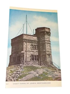 Vintage Cabot Tower, St. John's Newfoundland Postcard - Picture 1 of 2