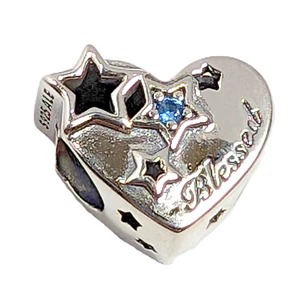 Authentic Pandora Charm, Thankful Heart Charm, #799527C01 - Picture 1 of 4