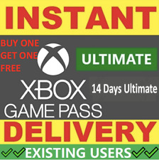 XBOX LIVE 14 Day GOLD + Game Pass Ultimate INSTANT New & Existing 2x14 days