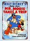 home decor more Mr. Mouse Takes A Trip 1940 mickey metal tin sign