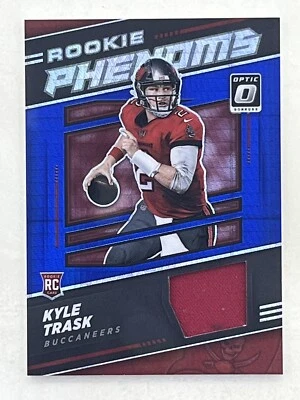 Kyle Trask 2021 Panini Donruss Optic Rookie Phenoms Blue Hyper Prizm RC #RP-9 - Image 1 of 2