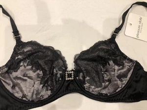 Pleasure State black bra Ivy Rain Non Padded Bra Size 30C/32D - Picture 1 of 6