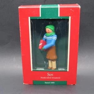 Vintage 1989 Hallmark Keepsake "Son" Christmas Ornament Handcrafted New in Box - Picture 1 of 9