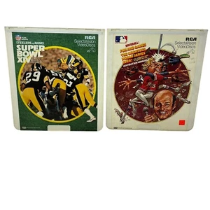Super Bowl XIV Steelers Rams MLB World Series CED VideoDisc SelectaVision Lot - Picture 1 of 5