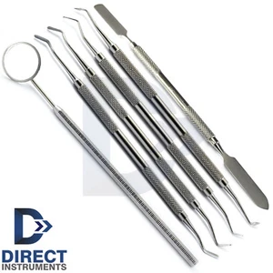 Set Of 6 Dental Composite Filling Instrument Kit Cement Mixing Spatula Heidman - Picture 1 of 9