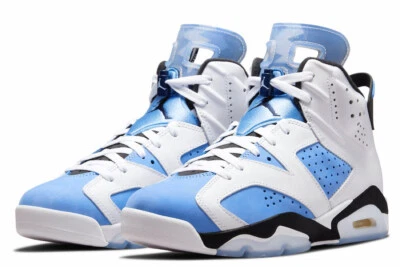 Air Jordan 6 Retro "UNC" Azul Universitario/Blanco/Negro CT8529-410 Talla 10 NUEVO Foto 1 de 4
