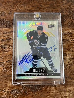 Tarjeta Nikolaj Ehlers IP Firmada Upper Deck Allure PSA DNA Autografiada Jets Foto 1 de 3
