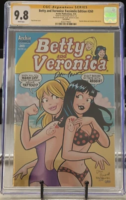 Betty and Veronica #260 FOIL FACSIMILE CGC 9.8 Dan Parent SIGNED Archie LTD 9/30 - Image 1 of 2