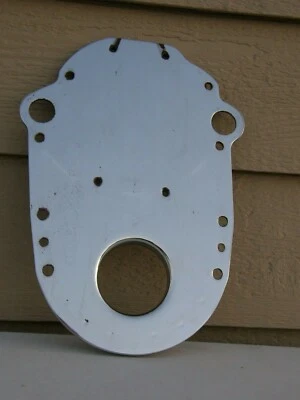 Oldsmobile Cutlass Delta 455 425 400 350 330 GM cubierta de cadena de distribución de acero 1964-79 Foto 1 de 4