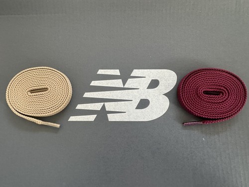 New Balance Flat Mix Match Tessuto Caffè Bordeaux Lunghezza 140 cm Larghezza 8 mm