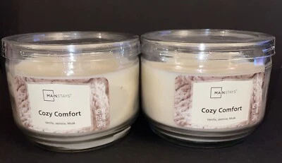 2 Mainstays уютный комфорт 3 фитиль банка свечи 11,5 унций без свинца / Бесплатная доставка - Изображение 1 из 3
