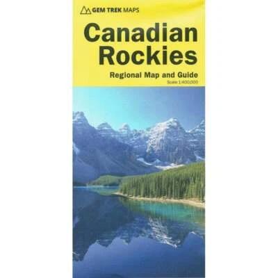 Canada 1:400k Gem Trek Canadian Rockies Regional Map and Guide Foto 1 de 3