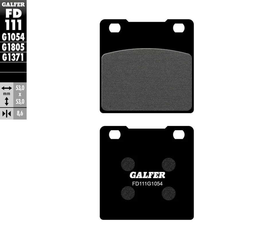 Galfer 1054 Carbon Semi-Metallic Brake Pads Rear Kawasaki Suzuki FD111G1054 - Image 1 of 1