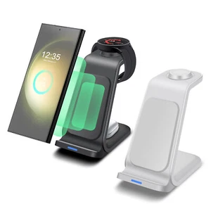 3in1 15W Wireless Charger Station For For Samsung Galaxy Watch Ultra/7/6 S24 S23 - Picture 1 of 26