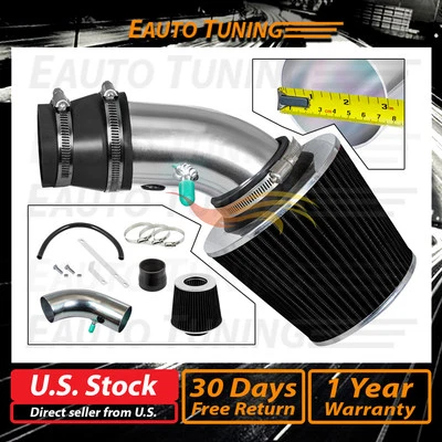RW BLACK Ram Air Intake Kit+Filter For 90-97 Toyota Corolla Prizm 1.6/1.8 L4 - Image 1 of 4