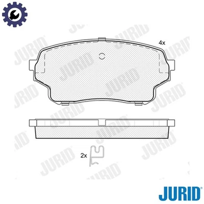 BRAKE PAD SET DISC BRAKE 574095J FOR SUZUKI GRAND/VITARA/II M16A 1.6LRHW 2.0L - image 1 of 4