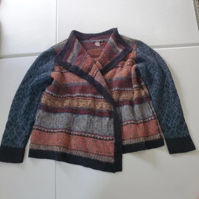 Peruvian Connection Sweater Womens XL Alpaca Open Front Cardigan Multicolor - Image 1 of 4