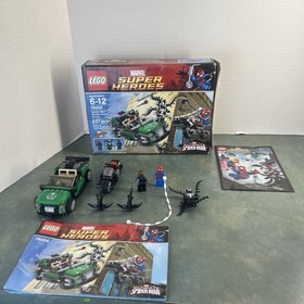 LEGO MARVEL SUPER HEROES 76004 Spider-Cycle Chase RETIRED Set Venom Nick Fury