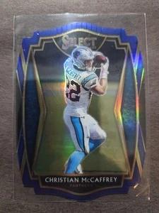Panini Select 2020 - Premier Level Christian McCaffrey #106 azul Prizm troquelado - Imagen 1 de 2