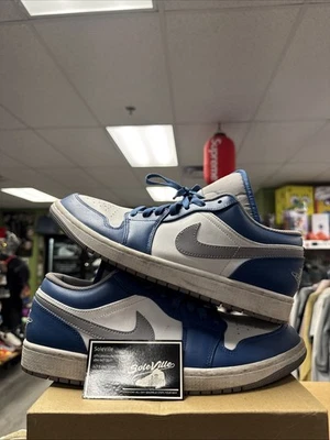 Talla 11 - Jordan 1 Low True Blue Cement Foto 1 de 4