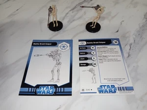 Star Wars Miniatures The Clone Wars Battle Droid Sniper x2 23/40 - Picture 1 of 2