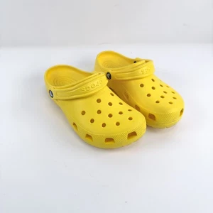 Crocs Classic Yellow Clog mens womens Shoes kids girls boys slippers size 6M 8W - Picture 1 of 11