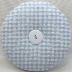 Large Icy Blue Gingham Heavy Duty Playing Card Holder (Size Large & Small) - Picture 1 of 2