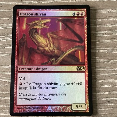 FRENCH Magic 2014 Shivan Dragon #154/249 NM MTG Magic: the Gathering - Image 1 of 2