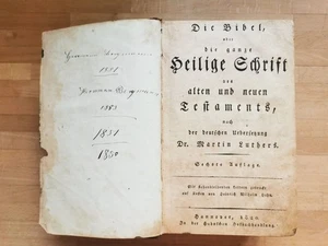 Antike Lutherbibel von 1820 – 6. Auflage, Hannover - Bild 1 von 4