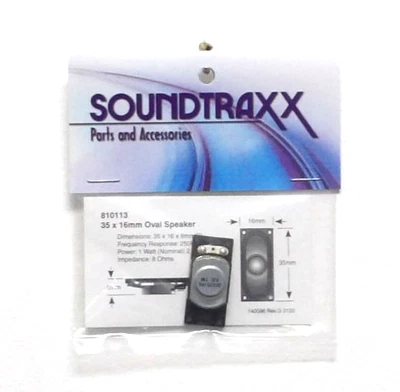 HO Scale SoundTraxx 810113 35 x 16mm Oval 8-Ohm Speaker - Image 1 of 3