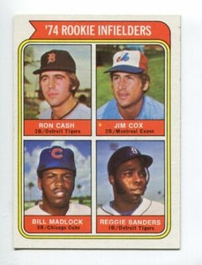 1974 Topps #600 Ron Cash / Jim Cox / Bill Madlock / Reggie Sanders