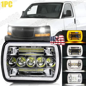 7x6" LED Headlight Hi/Lo Beam DRL fits for GMC Savana 1500 2500 3500 Safari Van - Picture 1 of 22