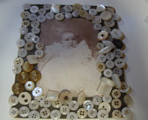 100 Small MOP & China Buttons for Victorian Baby & Antique Bisque Doll Clothes Cover