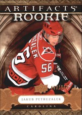 2009-10 Artifacts Carolina Hurricanes Hockey Card #176 Jakub Petruzalek Rookie