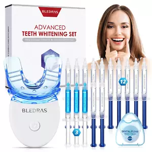 Teeth Whitening Kit with Blue Light, Professional Teeth Whitener with 12 Whiteni - Picture 1 of 12