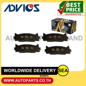 FRONT BRAKE PAD ADVICS FOR TOYOTA CAMRY ACV30 '2003-2007 #A1N174(UNIT/1SET) - Picture 1 of 5