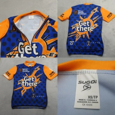 Camiseta de Ciclismo Sugoi Unisex XS Azul Ironman América del Norte Media Cremallera Manga Corta Foto 1 de 4