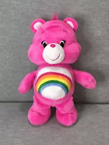 2016 Care Bears sprechender lachender vibrierender Cheer-Bär aus Plüsch rosa Regenbogen 13 Zoll - Bild 1 von 5