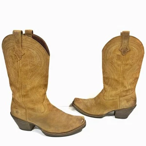 Botas vaqueras bordadas animadas de cuero para mujer Ariat talla 7,5 - Imagen 1 de 15