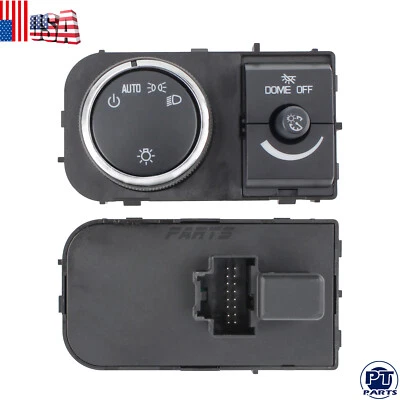 Headlight Switch 15096894 With Interior Dimmer w/o Fog Lights For GMC Chevrolet - Image 1 of 4