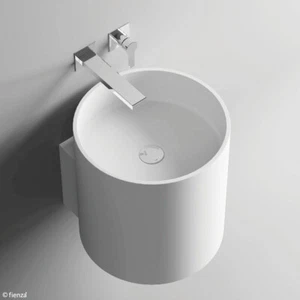 Fienza Livo Solid Surface Wall Hung Basin Matte White 400mm x 400mm CSB2013 - Picture 1 of 3