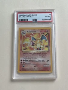 Charizard Holo PSA 8 #4 1999 Pokemon - Picture 1 of 2