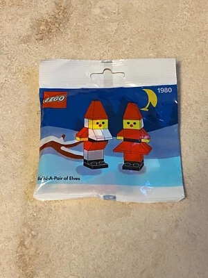 Lego Build A Pair Of Elves #1980 Chritmas 1991 Nuevo Foto 1 de 3