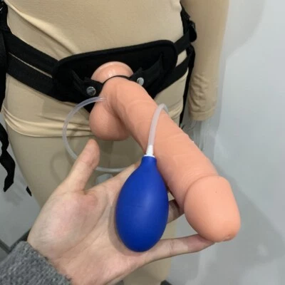 Squirting-Dildo-Ejaculating-Strap-On-Harness-Anal-Suction-Cup-Prostate-Sex-Toys - Image 1 of 4
