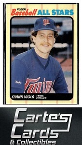 Frank Viola 1989 Fleer Baseball All-Stars #43  Minnesota Twins