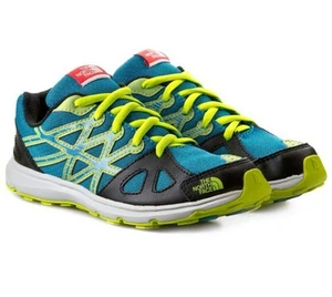 Nuevo The North Face Niños Equity Zapatos para Correr 4 Juveniles UE 36 Negro Azul Cuero - Imagen 1 de 7